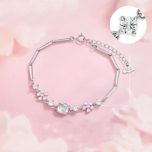 Sakura Hello Kitty Bracelet HelloKitty Simple and Versatile Flower