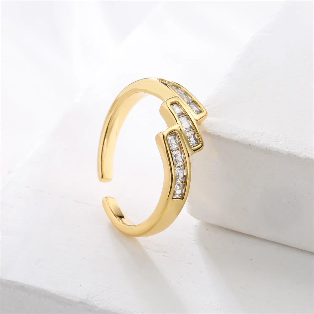 Gold Color Copper Wedding ring