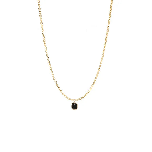 Agate Pendant Necklace-Simple Korean •S1396