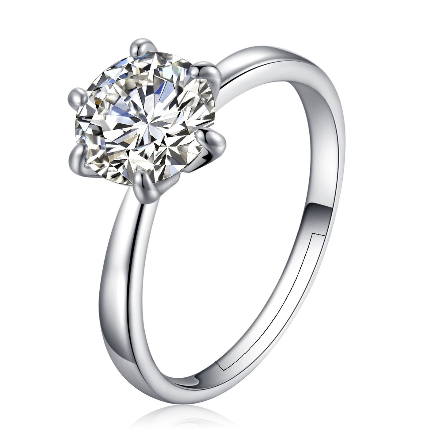 Open Ring Zircon Wedding Ring