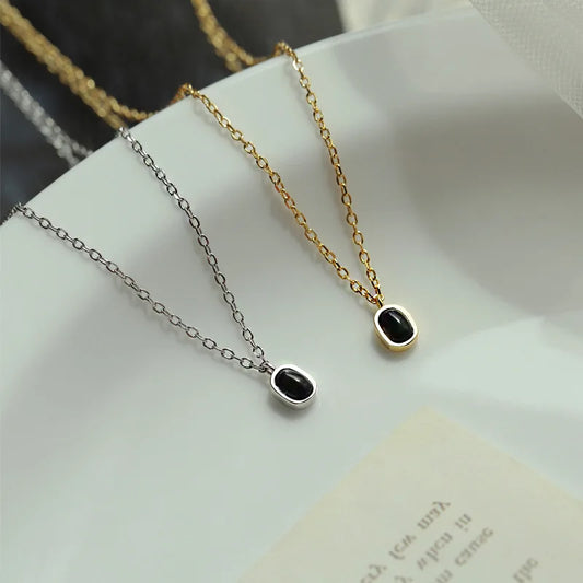 Agate Pendant Necklace-Simple Korean •S1396