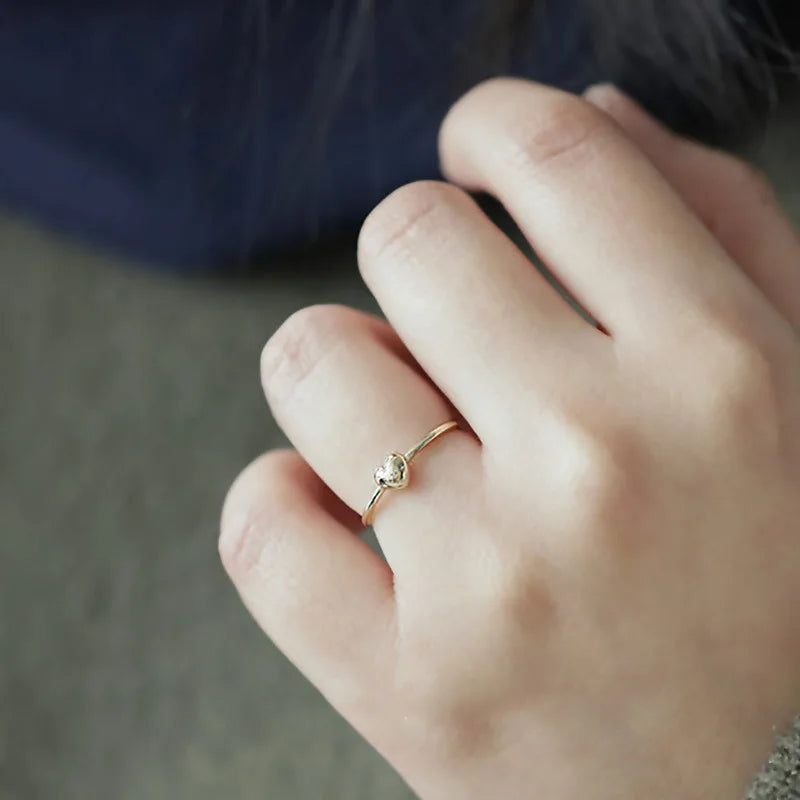 Silver / gold Plated Chubby Love Ring