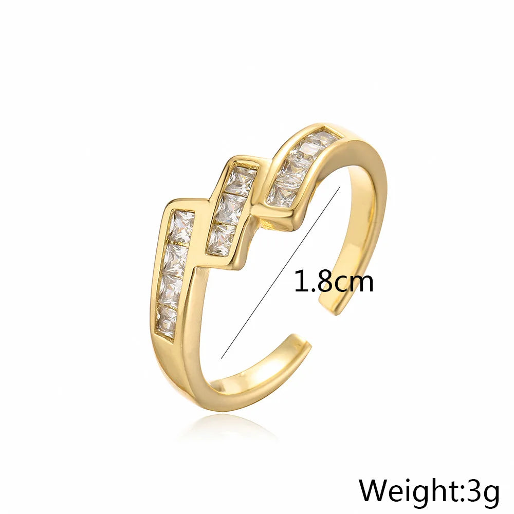 Gold Color Copper Wedding ring