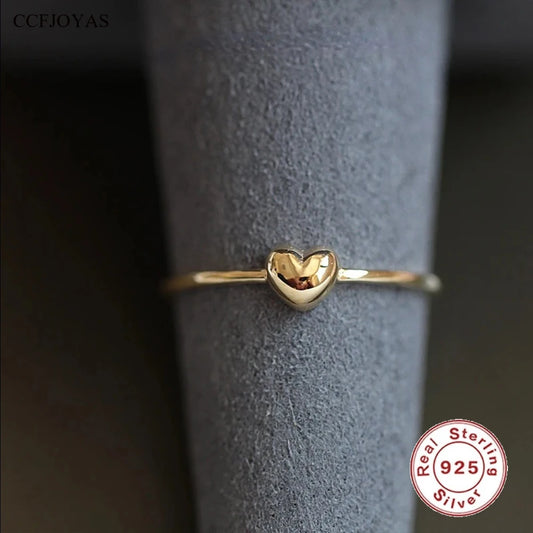 Silver / gold Plated Chubby Love Ring